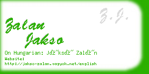 zalan jakso business card